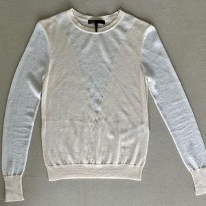 Maje Ivory Long Sleeve Top